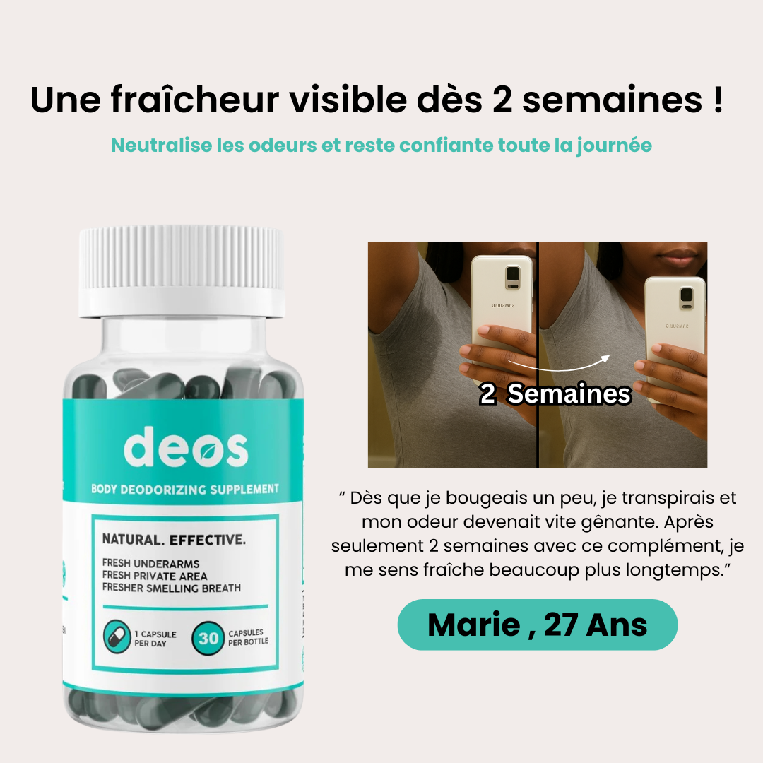 Deos : le complément qui élimine les mauvaises odeurs naturellement